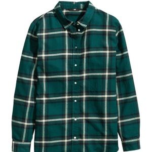 H&M Lux Green Flannel